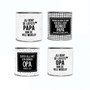 Blikjes voor <br> (Bonus) Papa/Opa