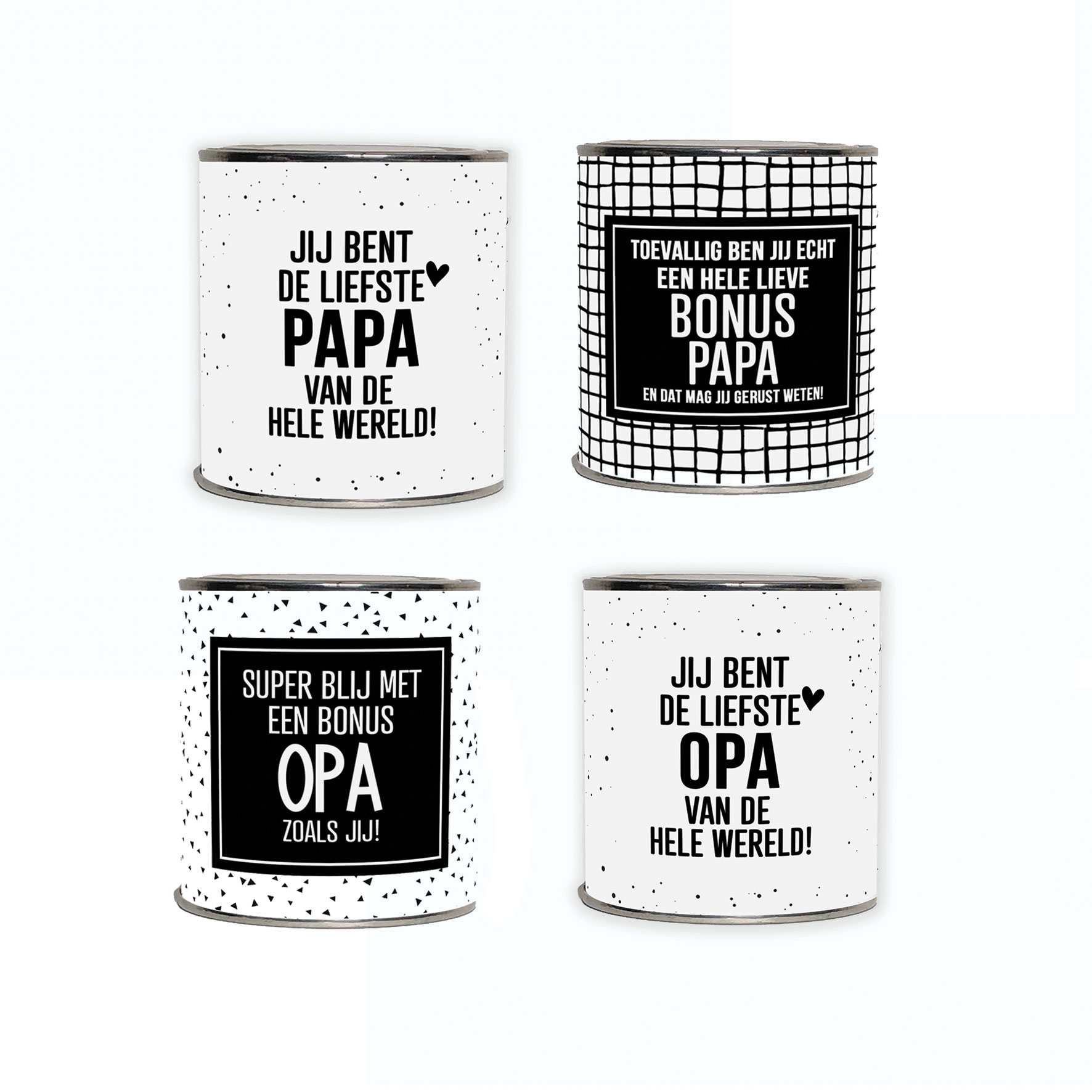 Blikjes voor <br> (Bonus) Papa/Opa