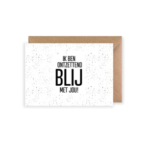 Wenskaart | Blij met jou