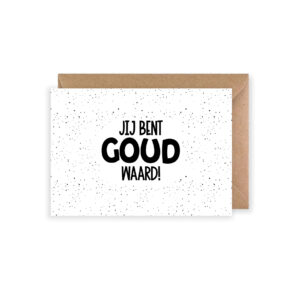 Wenskaart | Goud waard