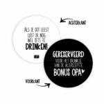 Ja, Onderzetter gereserveerd Bonus Opa +€ 2,75