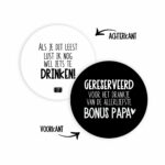 Ja, Onderzetter gereserveerd bonus papa +€ 2,75