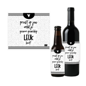 Flesetiket - Geweldig, Leuk
