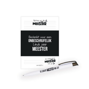 Onbeschrijfelijk - Meester