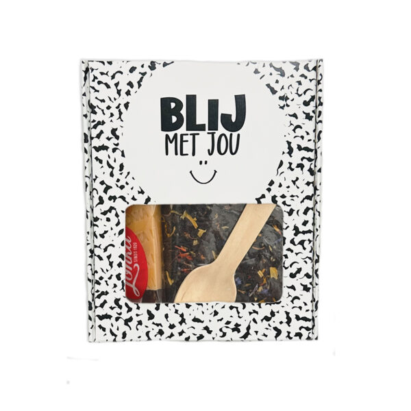 Thee-cadeaudoosje "Blij met jou" - Het perfecte cadeau voor een glimlach