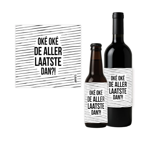 Flesetiket - Aller laatste dan
