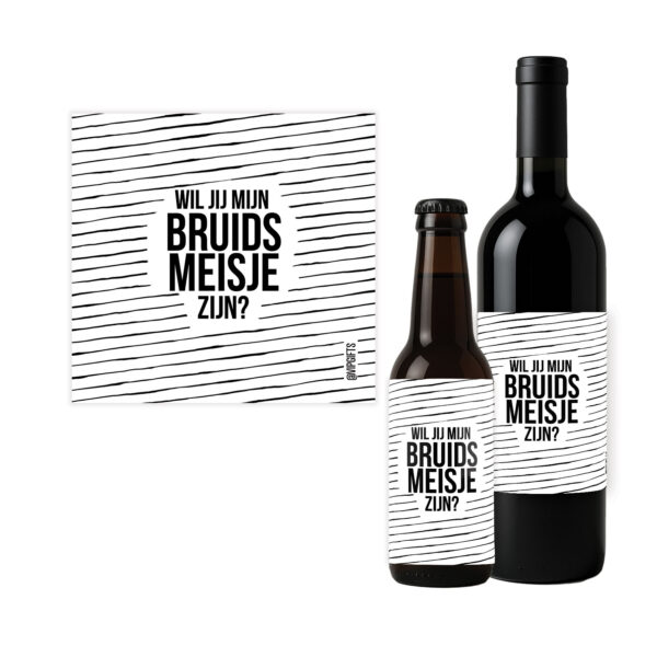 Flesetiket - Bruidsmeisje zijn?