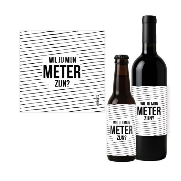 Flesetiket - Meter zijn?