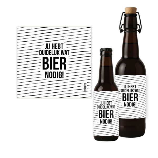 Flesetiket - Nodig Bier