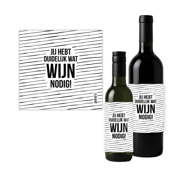 Flesetiket - Wijn Nodig