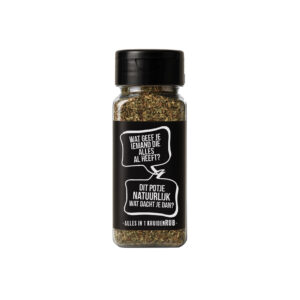 Kruidenpotje cadeau met tekst: Wat geef je iemand die alles al heeft?