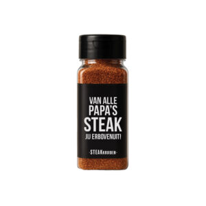 Steakkruiden met de tekst