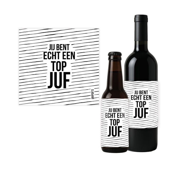 Flesetiket - Top Juf