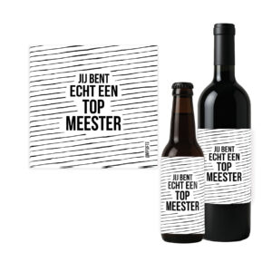 Flesetiket - Top Meester