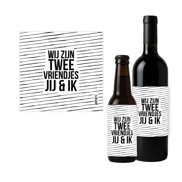 Flesetiket - Twee vriendjes