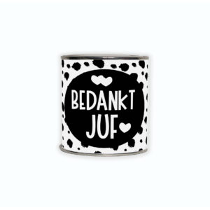 Kadoblikje met de tekst