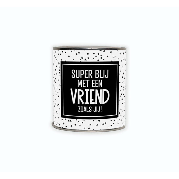 Cadeaublik met de tekst “Superblij met een vriend zoals jij”