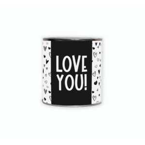 Cadeaublikje met de tekst “Love you!”