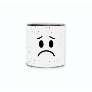 Cadeaublikje met een sippe smiley