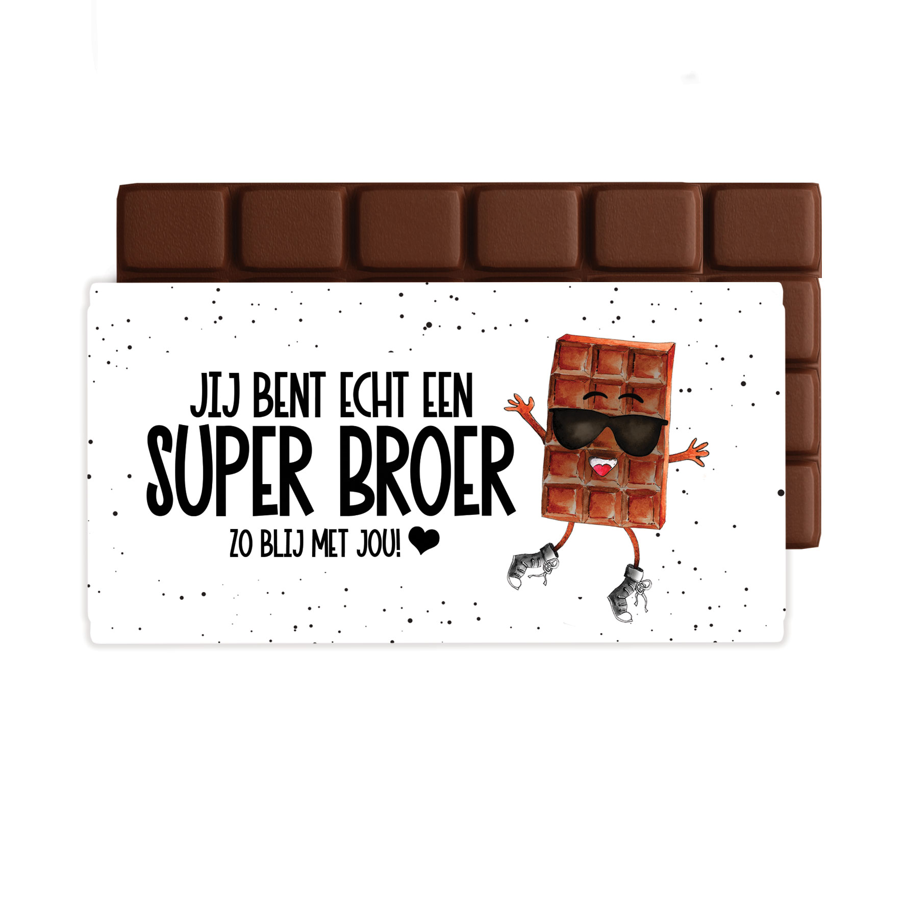 Chocolade groet Broer