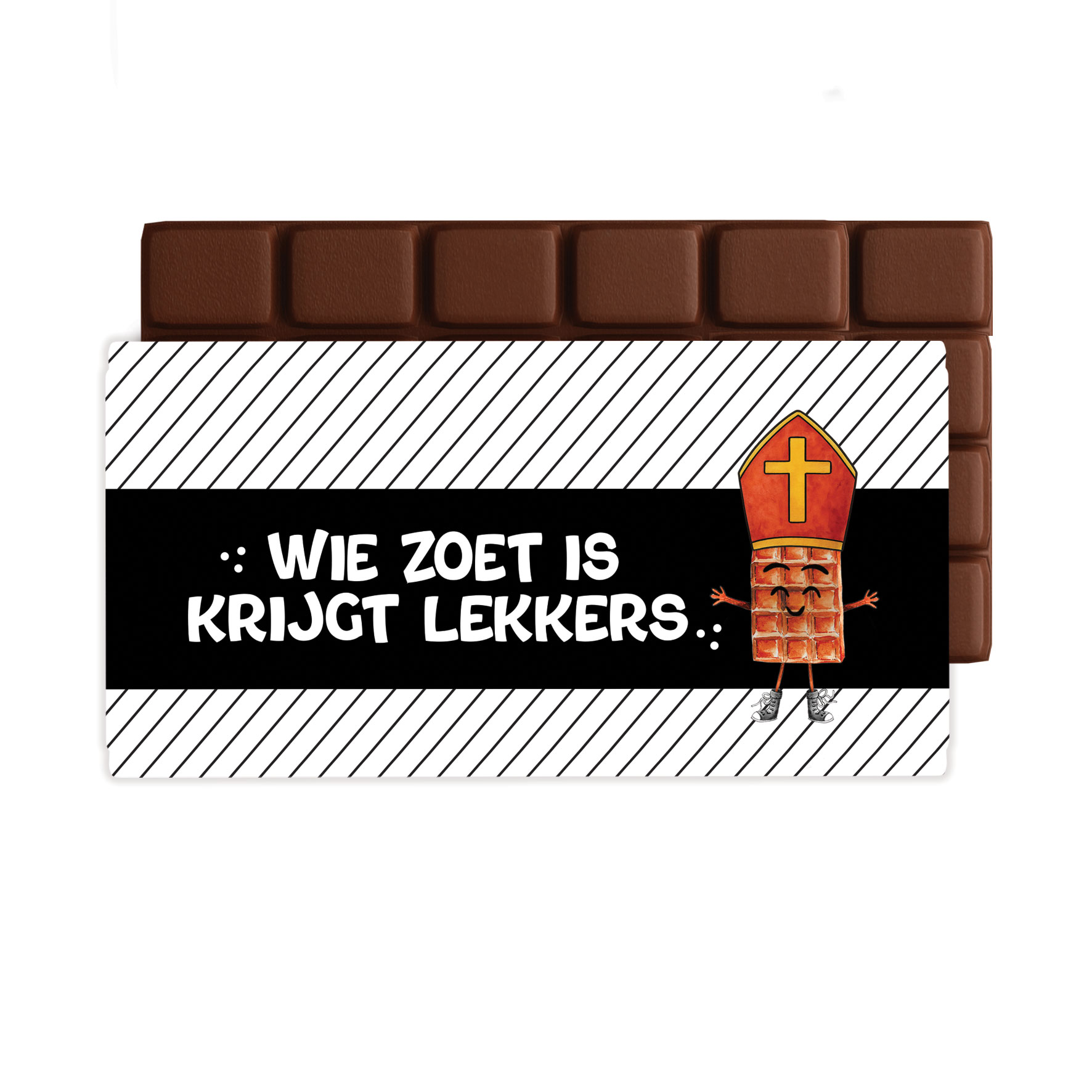 Chocolade groet Wie zoet is