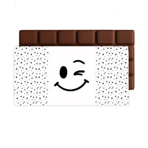 Chocolade groet   Smiley Knipoog