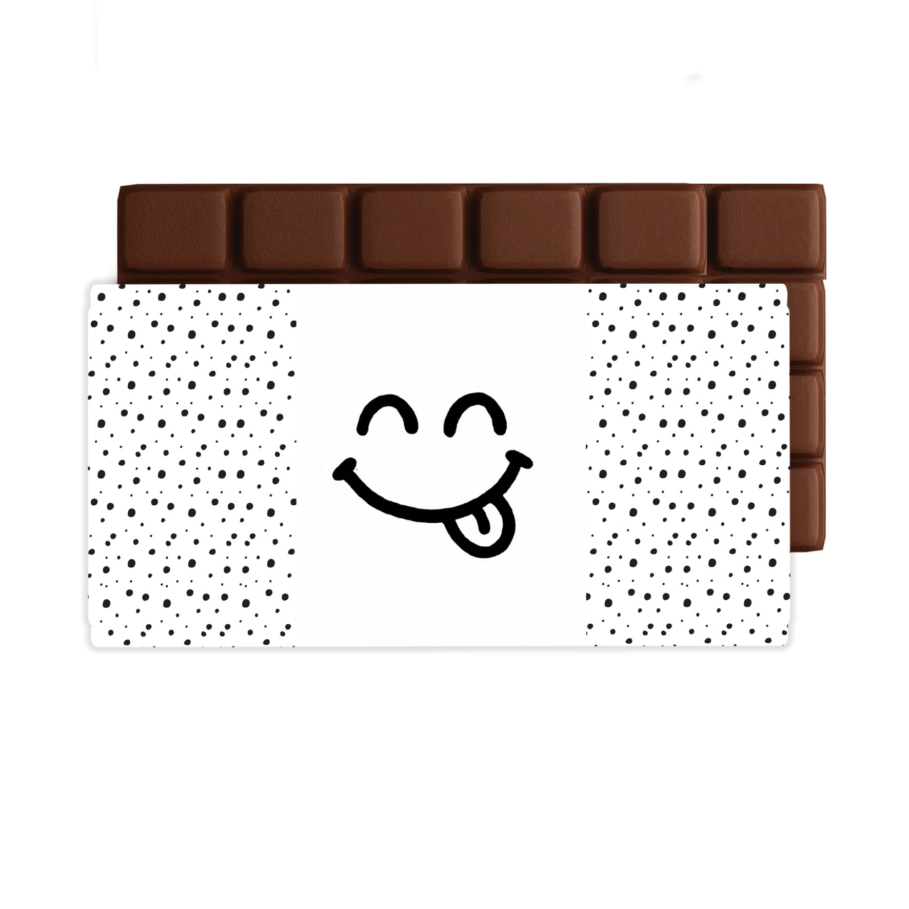 Chocolade groet Smiley Tong