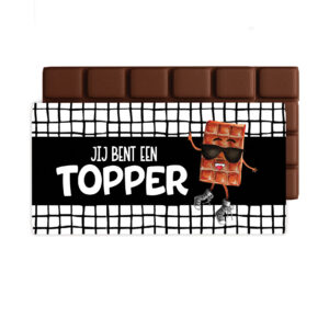 Chocolade groet  Topper