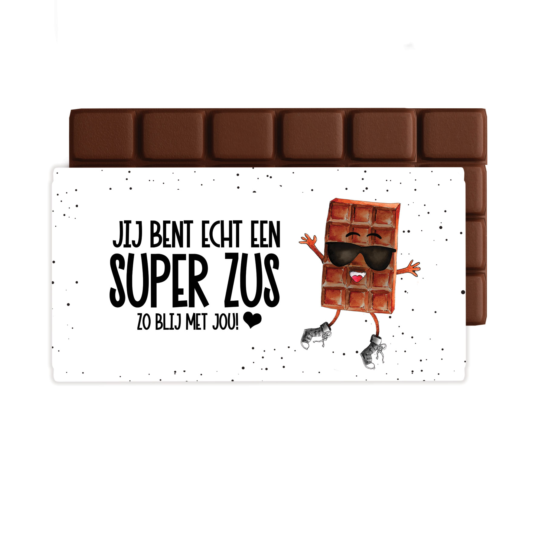 Chocolade groet Zus