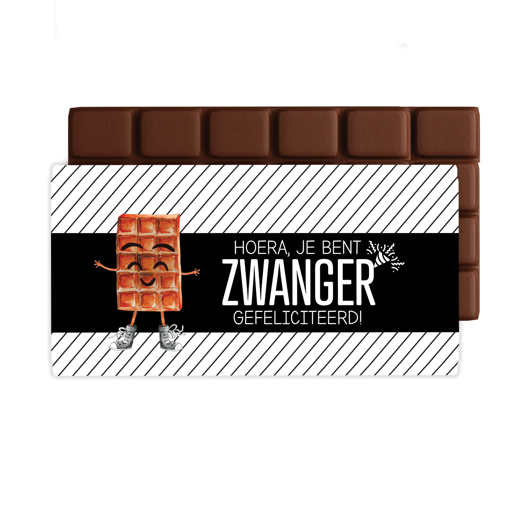 Chocolade groet Zwanger