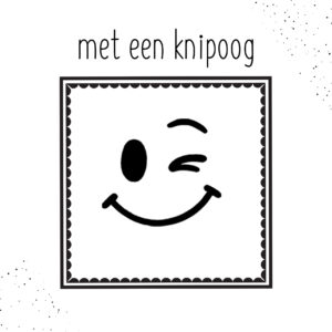 Met een knipoog