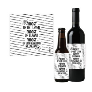 Flesetiket - Proost nieuwjaar