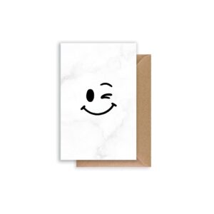 Mini Kaart | Smiley knipoog