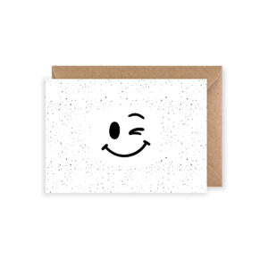 Wenskaart | Smiley Knipoog