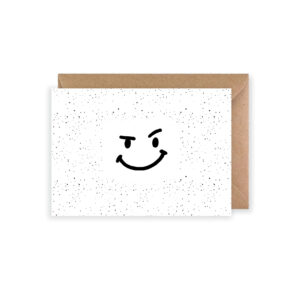 Wenskaart | Smiley ondeugend