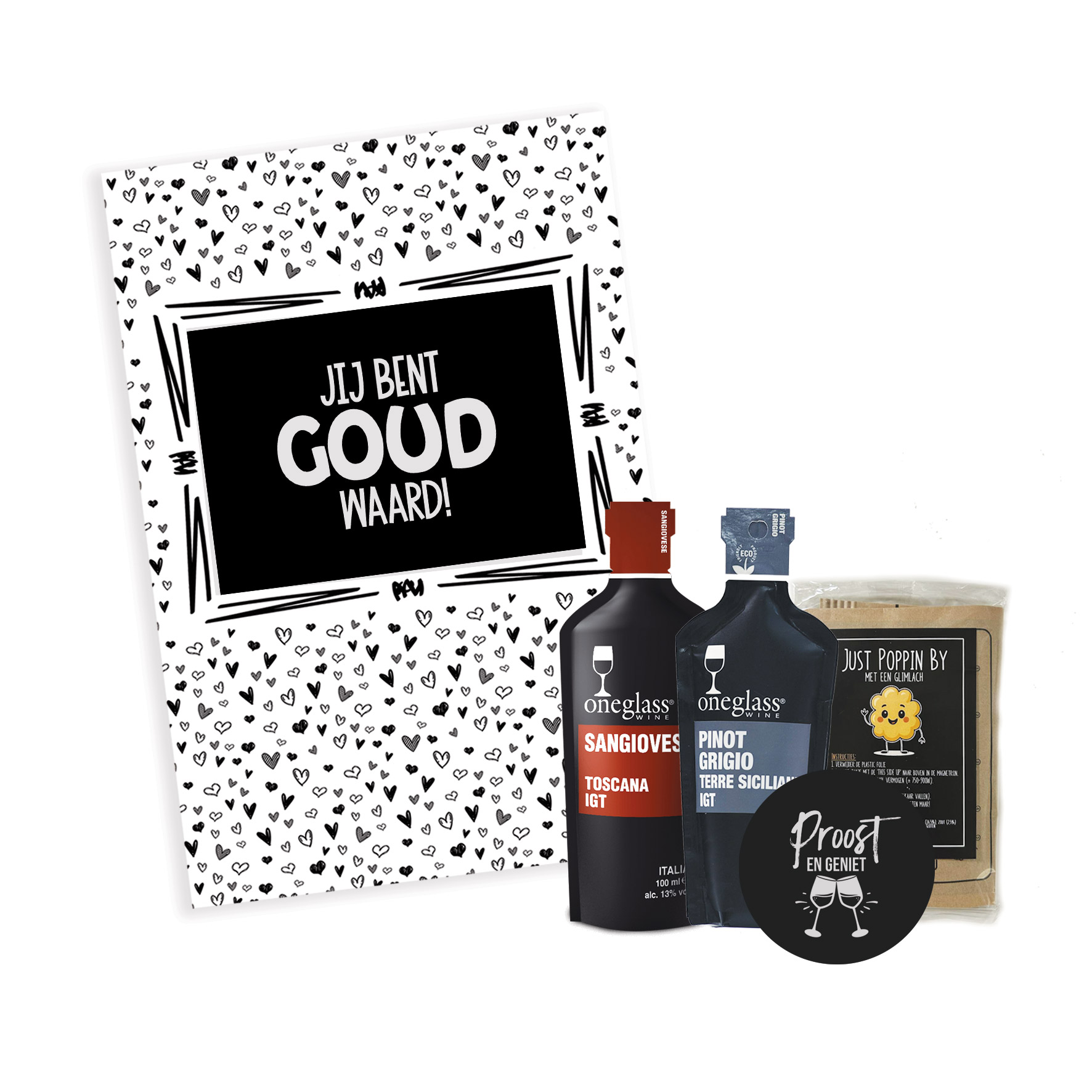 Wijn Cadeaubox | Goud Waard - Afbeelding 4