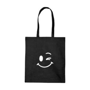 Katoenen Tas | Smiley knipoog