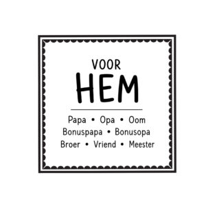 Voor Hem